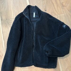 ALO Yoga Charcoal Fleece Jacket